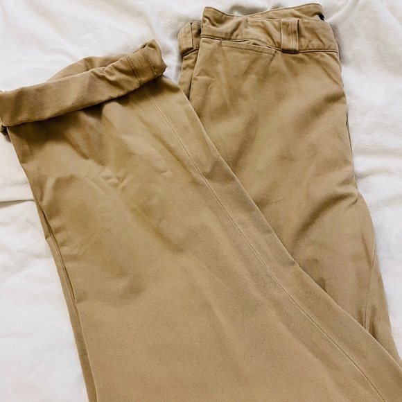 Ralph Lauren Purple Label Wide Leg Khaki Pant - Picture 7 of 7
